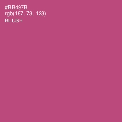 #BB497B - Blush Color Image