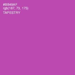 #BB49AF - Tapestry Color Image