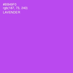 #BB49F0 - Lavender Color Image