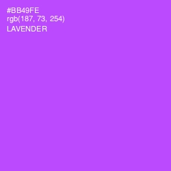 #BB49FE - Lavender Color Image