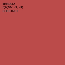 #BB4A4A - Chestnut Color Image