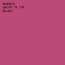 #BB4A76 - Blush Color Image