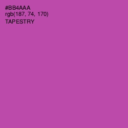 #BB4AAA - Tapestry Color Image