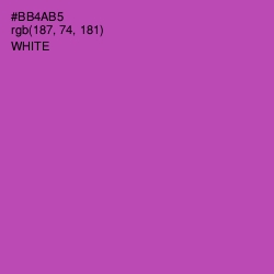 #BB4AB5 - Wisteria Color Image