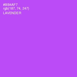 #BB4AF7 - Lavender Color Image