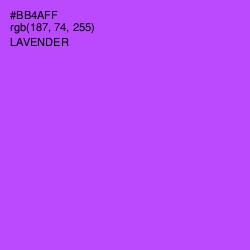 #BB4AFF - Lavender Color Image