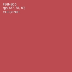 #BB4B50 - Chestnut Color Image