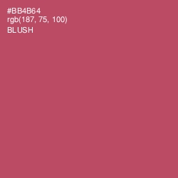 #BB4B64 - Blush Color Image