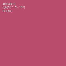 #BB4B6B - Blush Color Image