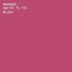 #BB4B6E - Blush Color Image