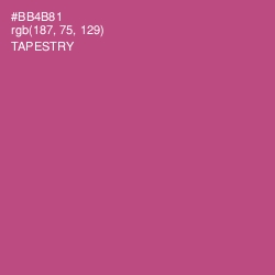 #BB4B81 - Tapestry Color Image