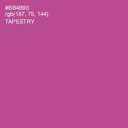 #BB4B90 - Tapestry Color Image