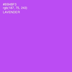 #BB4BF3 - Lavender Color Image
