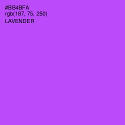 #BB4BFA - Lavender Color Image