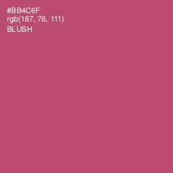 #BB4C6F - Blush Color Image