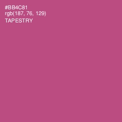 #BB4C81 - Tapestry Color Image