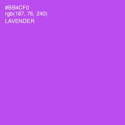 #BB4CF0 - Lavender Color Image