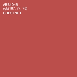 #BB4D4B - Chestnut Color Image