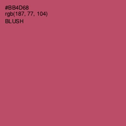#BB4D68 - Blush Color Image