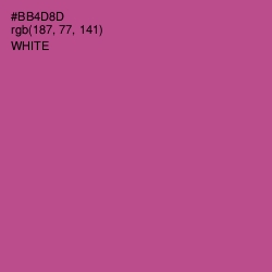 #BB4D8D - Tapestry Color Image