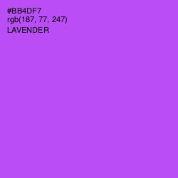 #BB4DF7 - Lavender Color Image