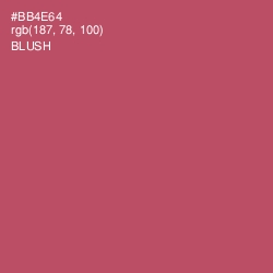 #BB4E64 - Blush Color Image