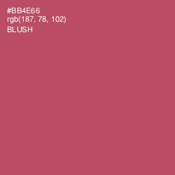 #BB4E66 - Blush Color Image