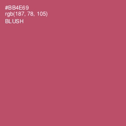 #BB4E69 - Blush Color Image