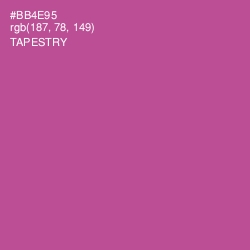 #BB4E95 - Tapestry Color Image