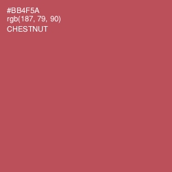 #BB4F5A - Chestnut Color Image