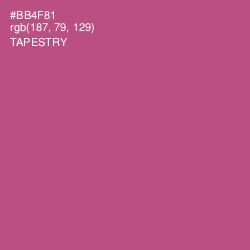 #BB4F81 - Tapestry Color Image