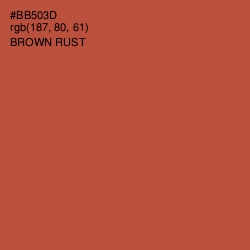 #BB503D - Brown Rust Color Image