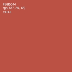 #BB5044 - Crail Color Image