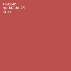 #BB504D - Crail Color Image