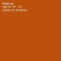 #BB510A - Rose of Sharon Color Image