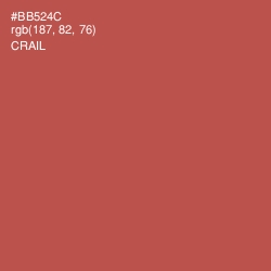 #BB524C - Crail Color Image