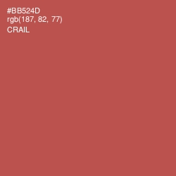 #BB524D - Crail Color Image