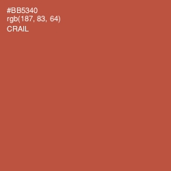 #BB5340 - Crail Color Image