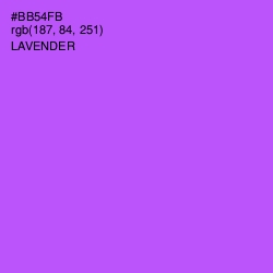 #BB54FB - Lavender Color Image