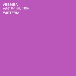 #BB56BA - Wisteria Color Image
