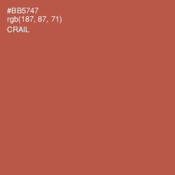 #BB5747 - Crail Color Image