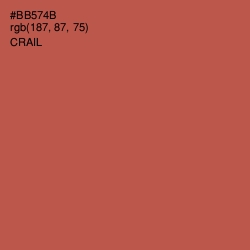 #BB574B - Crail Color Image