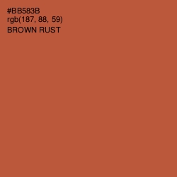 #BB583B - Brown Rust Color Image