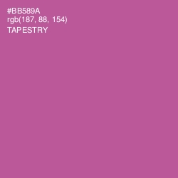 #BB589A - Tapestry Color Image