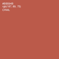 #BB594B - Crail Color Image