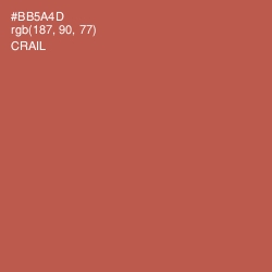 #BB5A4D - Crail Color Image