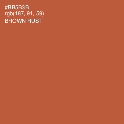 #BB5B3B - Brown Rust Color Image