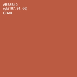 #BB5B42 - Crail Color Image