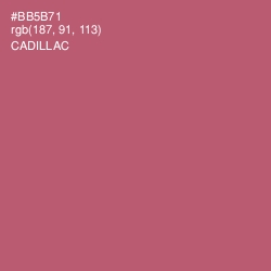 #BB5B71 - Cadillac Color Image