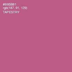 #BB5B81 - Tapestry Color Image